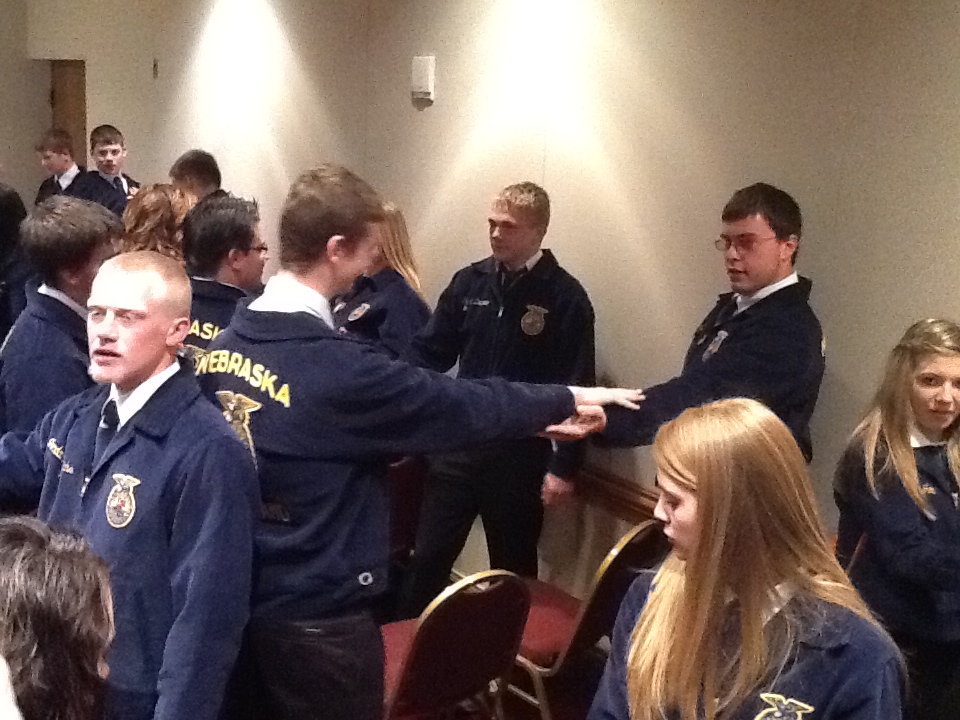 FFA students interacting in a workshop.