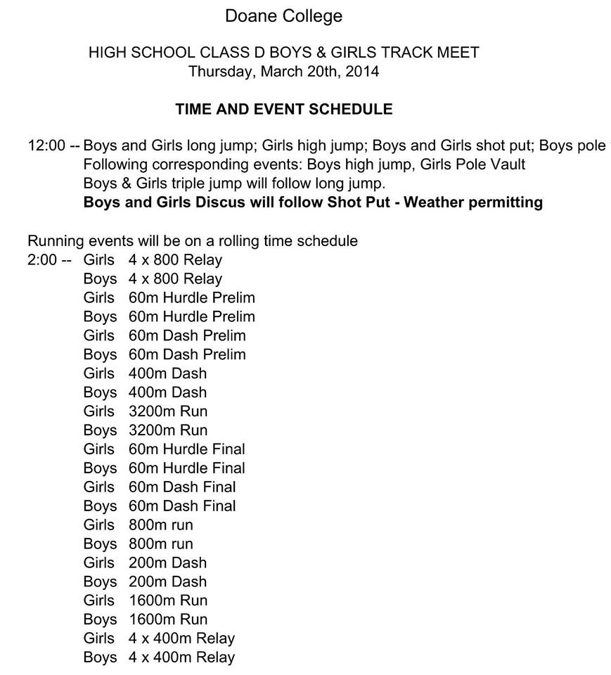 doane meet