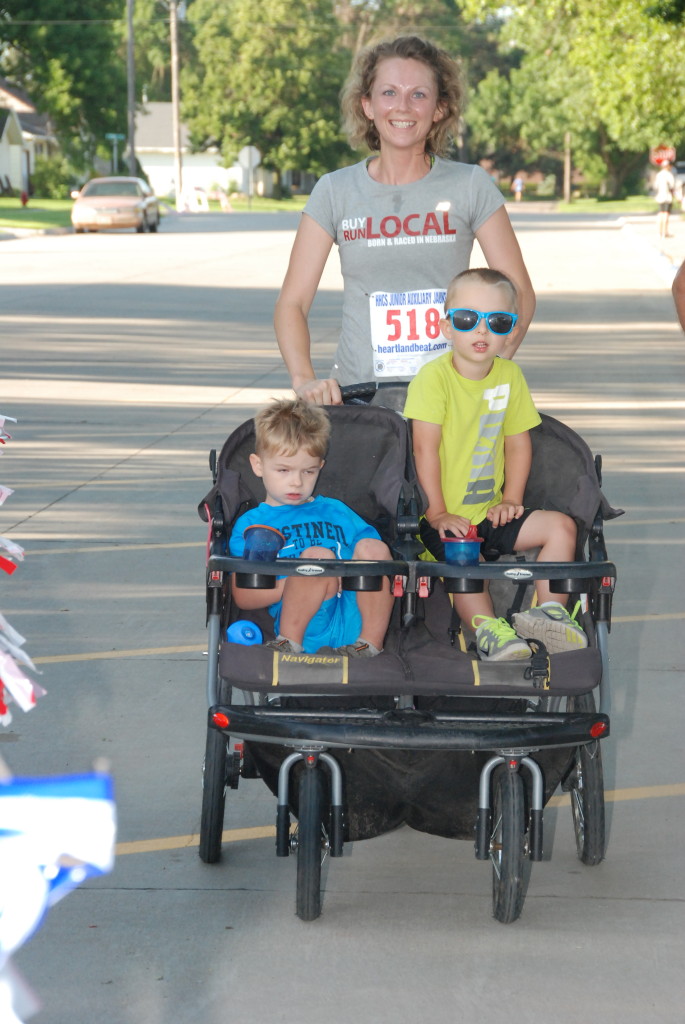 Henderson Chamber Director Kelsey Bergen would have won the â€œdouble stroller divisionâ€ if there had been one.