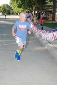 Eight-year-old Trent Goertzen, son of Nate and Michelle Goertzen, who participated with his mom in the 5K, was the youngest participant in the event.