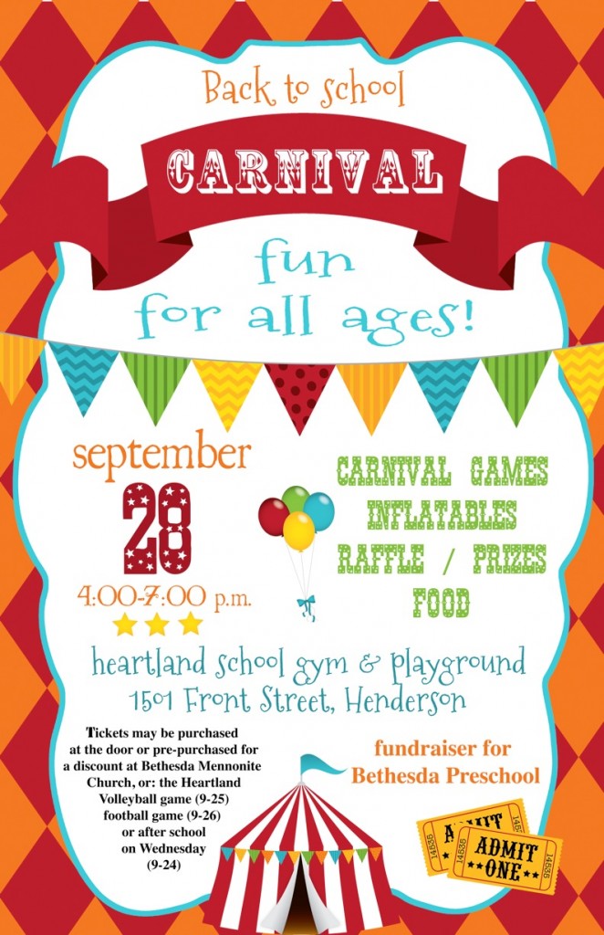 Mark Your Calendars for the Back to School Carnival [POSTER ...
