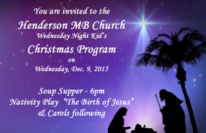 Henderson MB Christmas Program