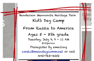 Heritage Park Kids Day Camp on July 9