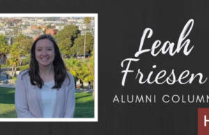 Alumni Column: Leah Friesen