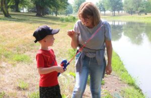 Nebraska Game & Parks Youth Fishing Camp Held at Lakeview Park