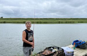 Brigham Blase Catches A Big One at Lakeview Park Lake